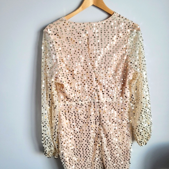 Champagne sequin dress - Picture 3 of 3